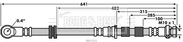 BORG & BECK stabdžių žarnelė BBH7932